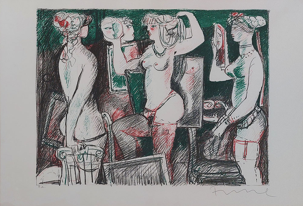 Salvatore Fiume (1915-1997) — Odalische | Aste Dolomia