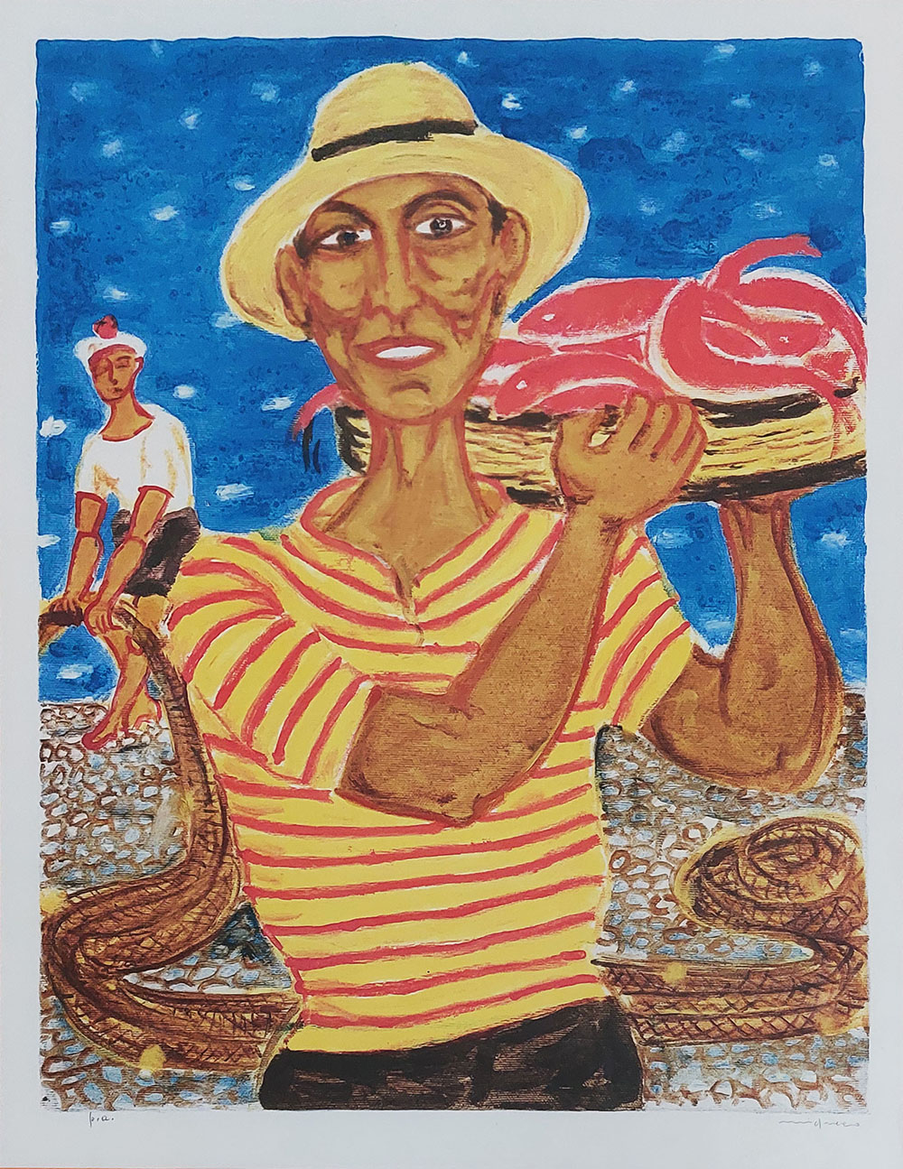 Giuseppe Migneco (1908-1997) — Pescatore | Aste Dolomia