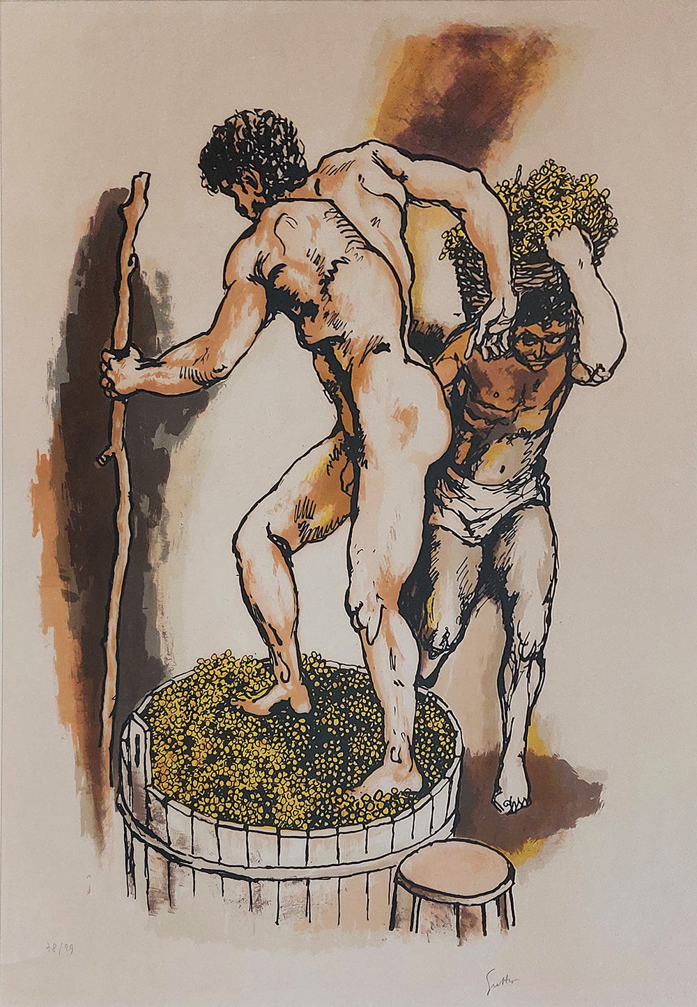 Renato Guttuso (1912-1987) — Vendemmia | Aste Dolomia