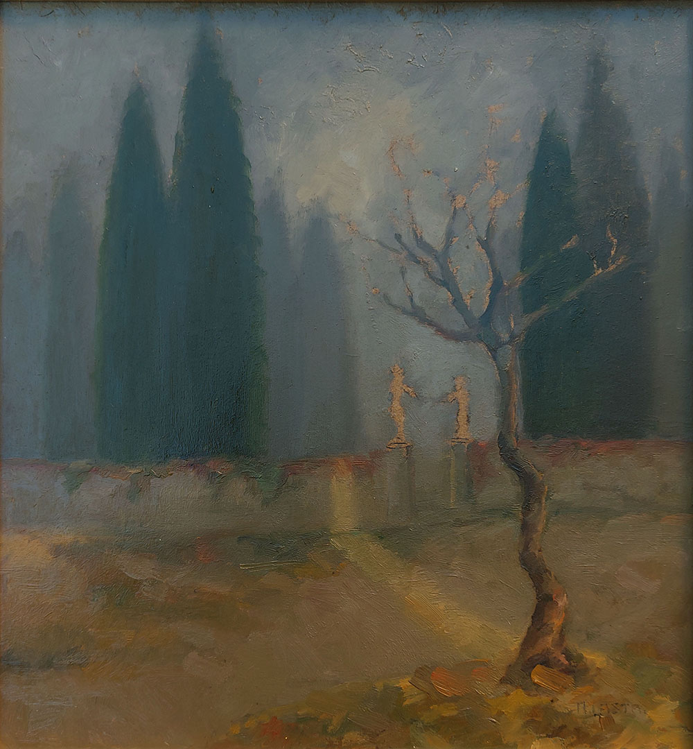Attilio Lasta (1886-1975) — Nebbie ad Acquaviva | Aste Dolomia