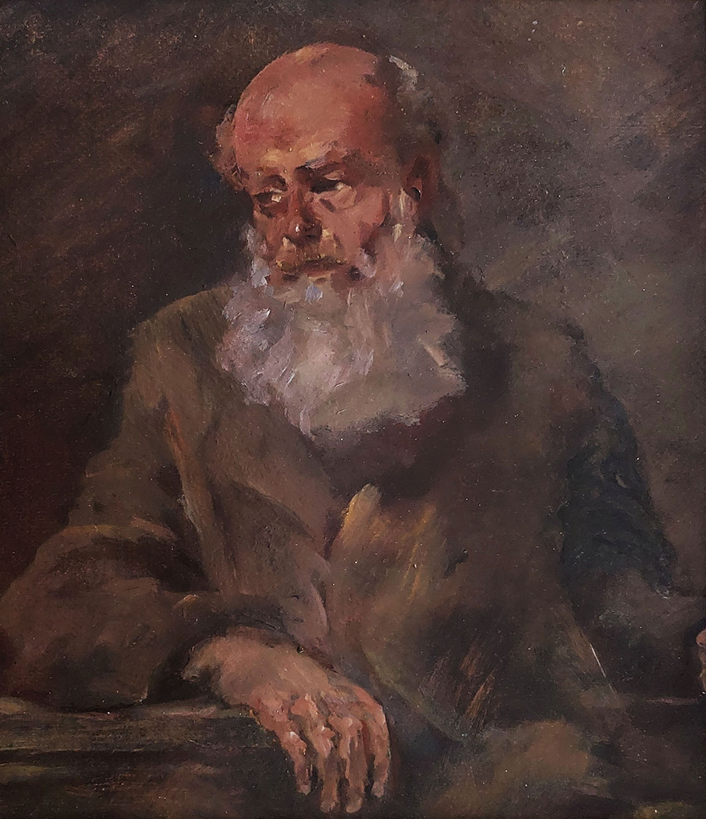 Camillo Claudio Rasmo (1876-1966) — Ritratto di valligiano | Aste Dolomia