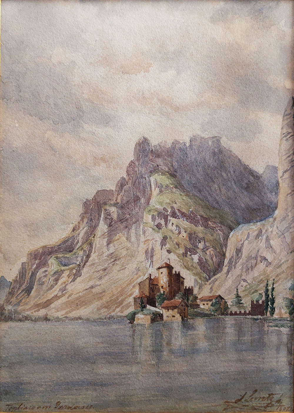Scuola tedesca del secolo XIX — Castel Toblino | Aste Dolomia